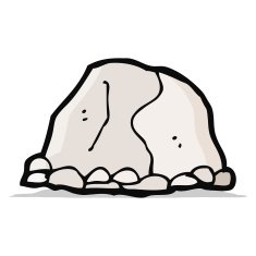 cartoon large rock N2