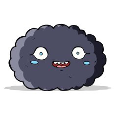 happy cartoon cloud N18