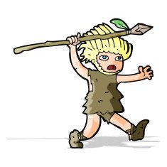 Cartoon caveman N6