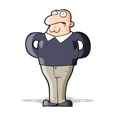 cartoon worried man N51