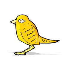 cartoon garden bird N17
