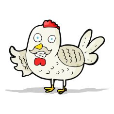 cartoon old rooster N3
