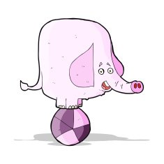 Cartoon Circus Elephant N11