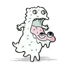 cartoon gross ghost N25