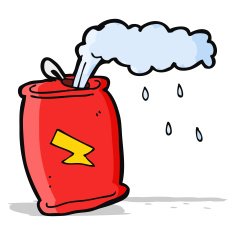 cartoon fizzing soda can N18