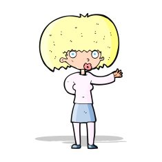 cartoon woman gesturing N13