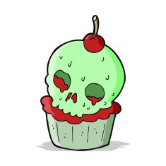 cartoon halloween cup cake N5