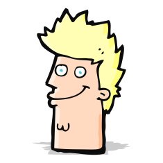 cartoon happy man face N7