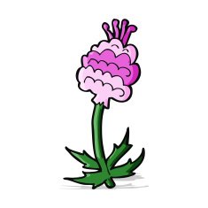cartoon flower N253