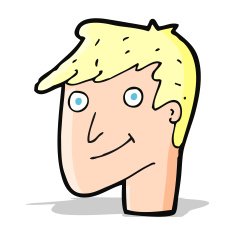 cartoon happy man N241