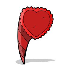 cartoon love heart symbol N5
