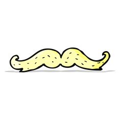 Cartoon Mustache N23