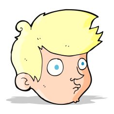 cartoon staring boy N8