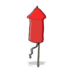 Cartoon Firework Rocket N18