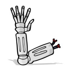Cartoon Robot Arm N16