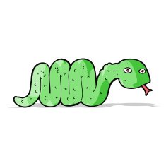 funny cartoon snake N40