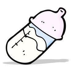 cartoon baby milk bottle N4