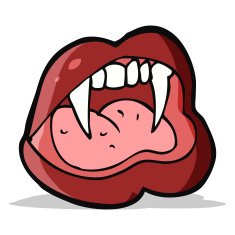 Cartoon Vampire Lips N18