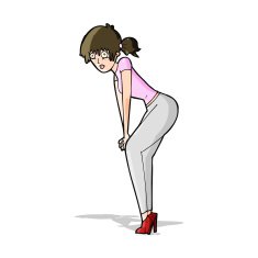cartoon woman posing N19
