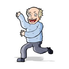 cartoon evil old man N6