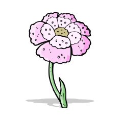 cartoon flower N256