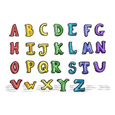cartoon alphabet N19