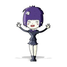 Cartoon Vampire Girl N115