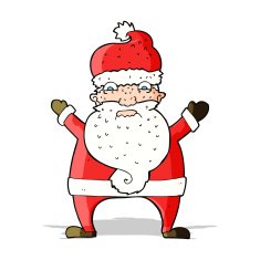 cartoon stressed out santa N5