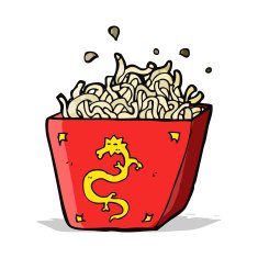 cartoon noodle box N16
