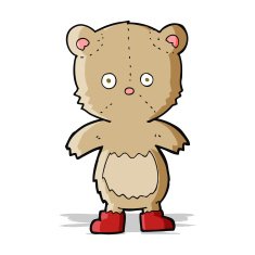 cartoon teddy bear N174
