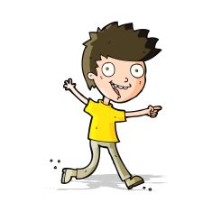 cartoon crazy excited boy N5