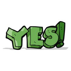 cartoon yes symbol N6