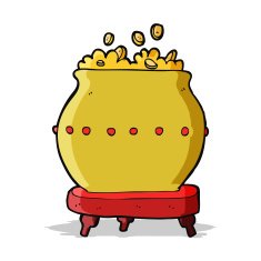 cartoon pot of gold N4