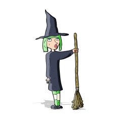 Cartoon Witch N25