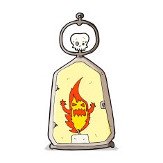 cartoon spooky lantern N14