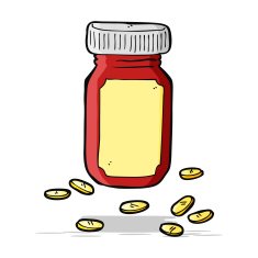 cartoon jar of pills N12