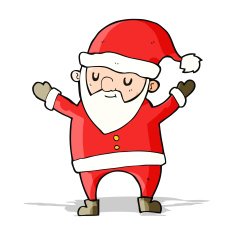 cartoon dancing santa N6