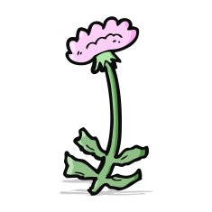 cartoon flower N258