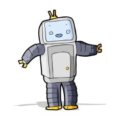 Cartoon Robot N179