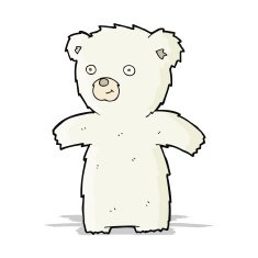 cute cartoon polar bear N34