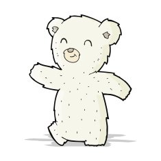 cute cartoon polar bear N35