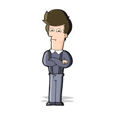 cartoon annoyed man N40