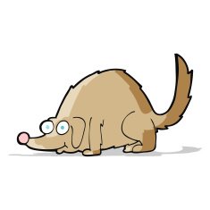 cartoon happy dog N36