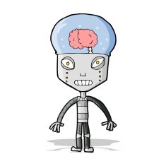 cartoonw weird robot N2
