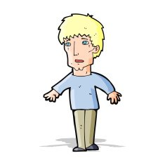 cartoon surprised man N80