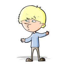 cartoon curious man N35