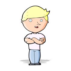 cartoon happy man N246