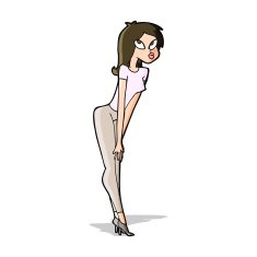 cartoon attractive girl N10