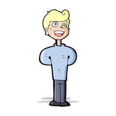 cartoon happy man N247