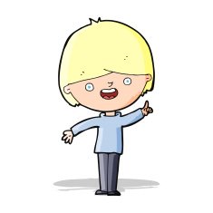 cartoon happy boy N132